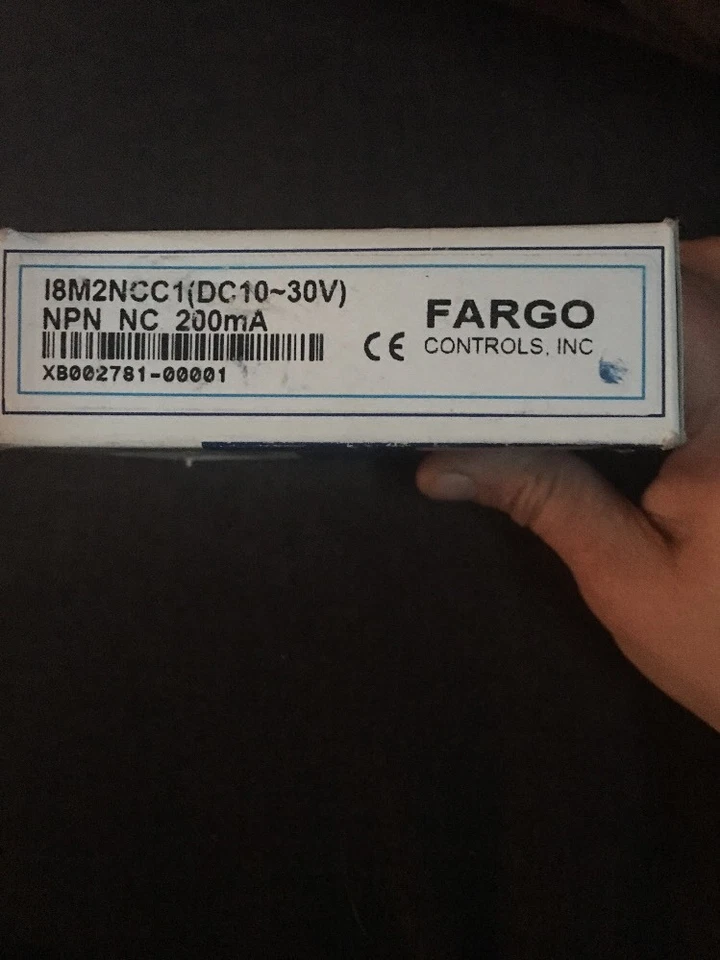 FARGO I8M2NCC1 PROXIMITY SWITCH NPN NC INDUCTIVE 8MM 10-30VDC NPN 200MA - Image 3 of 3