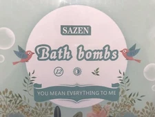 12 Qty Sazen Bath Bomb Gift Set Bubble Bath Moisturize Spa Essential Oil 6Scents