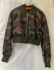 Forever 21 Camouflage Jacket - Size Large UK - Green