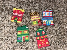 Vintage Christmas Advent Pockets of Learning Tree REPLACEMENT Ornaments Town