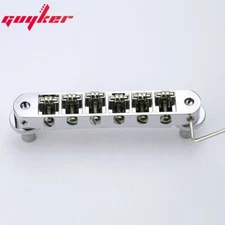 GUYKER Tune-O-Matic Roller Saddle Guitar Bridge Post Hole 4.2mm Chrome