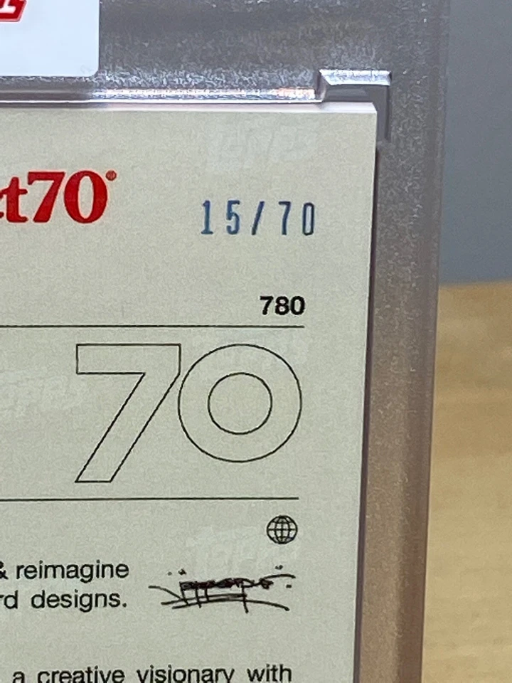 FRANK THOMAS x JEFF STAPLE RAINBOW FOIL 15/70 2021 TOPPS PROJECT 70  CARD #780 - Image 4 of 4