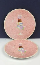 ROSCHER & CO Pixie Chix, 2 Salad/Dessert Plate Set, 8.25  By Amy Flym, Birthday