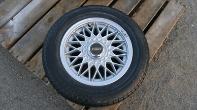 BMW 3 SERIES BBS WHEEL 14'' 4 LUG with 5 1/4 BACKSPACE NOS SPARE PIRELLI TIRE