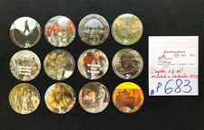 AAFES POGS, 10th Series/Printing, 12 POG, COMPLETE 5¢ set, #P683 or #P584,FAIR+