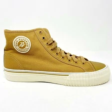 PF Flyer Center Hi Reiss Brown White Womens Retro Casual Shoes PM12OH1G