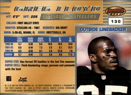 1996 Bowman's Best Football  *COMPLETE YOUR SET*  Pick From List - Picture 258 of 356