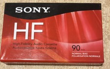 Sony HF High Fidelity Normal Bias Audio Cassette 90 Minutes NEW SEALED!