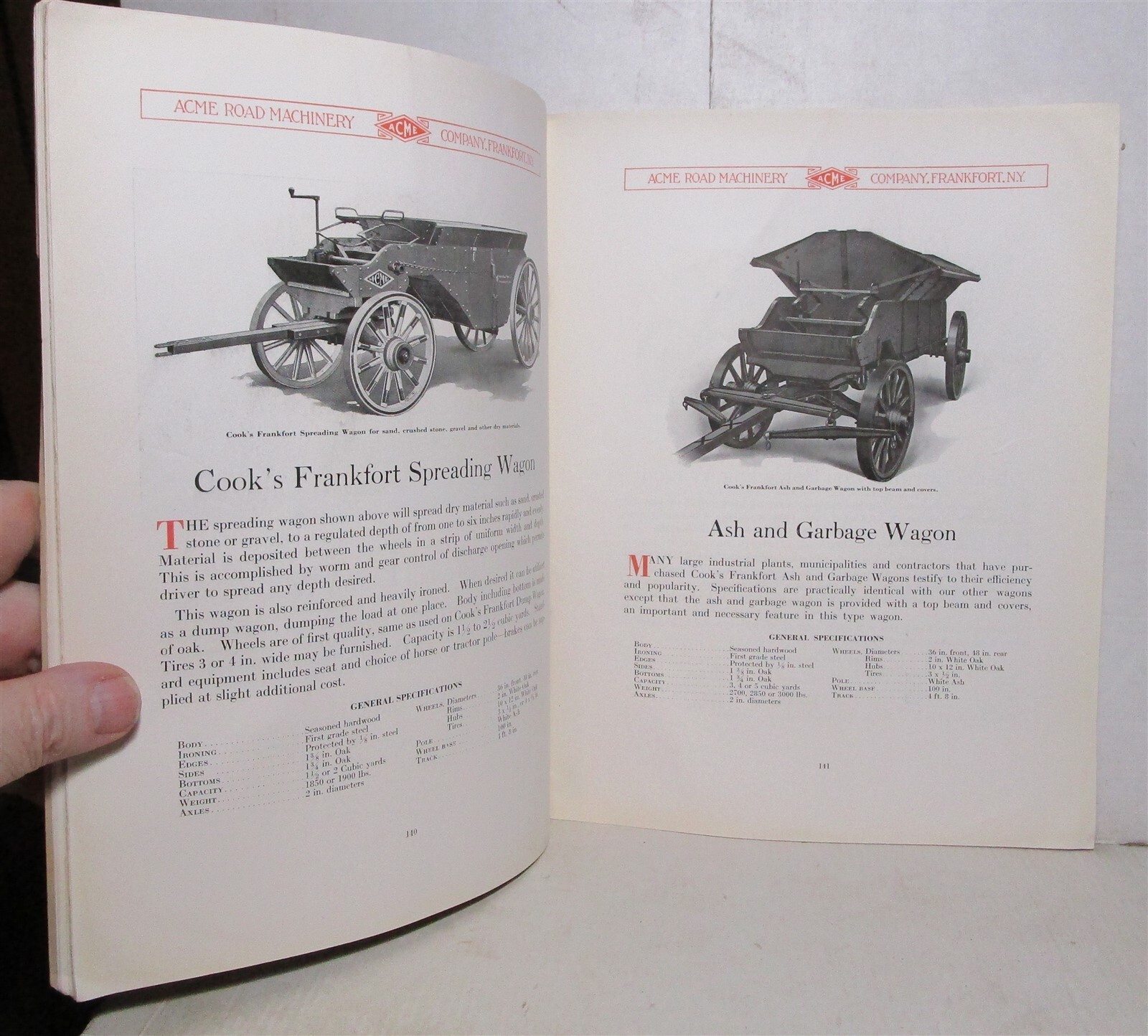 1927 Acme Road Machinery Co. catalog Graders (Frankfort, New York) eBay