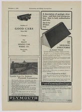1923 Plymouth Gasoline Locomotives, Faith Root Heath Co. Ad: Loretto Iron Pic.