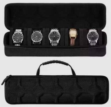 3/5Slot Portable Travel Watch Roll Case Wristwatch Display Storage Box Organizer