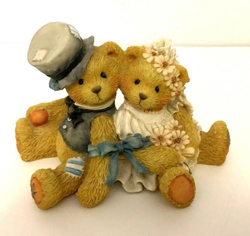 Robbie and Rachael ""Love Bears All Things"" Cherished Teddies Hillman 1992 - Imagen 2 de 8
