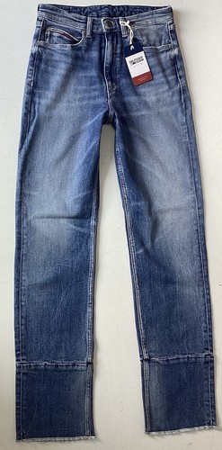 BNWT Ladies TOMMY HILFIGER IZZY SLIM High Rise Blue Jeans UK 8 W27 L32 (328H) - Picture 3 of 9