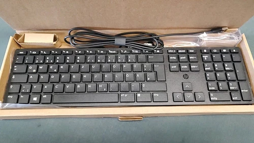 HP USB Slim Keyboard Tastatur Neu New L96909-041 (QWERTZ)