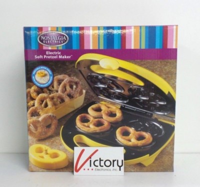 NEW Nostalgia Electrics Electric 4-Soft Pretzel Maker Machine | C1210 | SPM400  