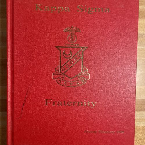 1989 KAPPA SIGMA FRATERNITY ALUMNI DIRECTORY HARDCOVER - Picture 2 of 9