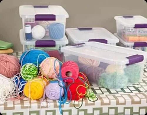 STERILITE 17531712 15-Quart ClearView Latch Box Storage Tote Containers - Image 2 of 4