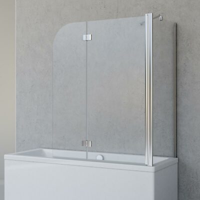 Badewannenaufsatz Duschwand Duschabtrennung Glas Faltwand Seitenwand Eck Schulte