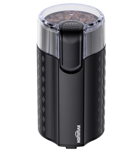 HOMMAK Electric Coffee Grinder Machine Milling Bean Nut & Spice Grinding 200W UK