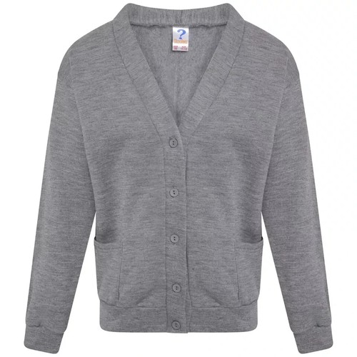 Premium Kids Knitted V Neck Cardigan Button-Up School Girls & Boys Uniform - Picture 6 of 25