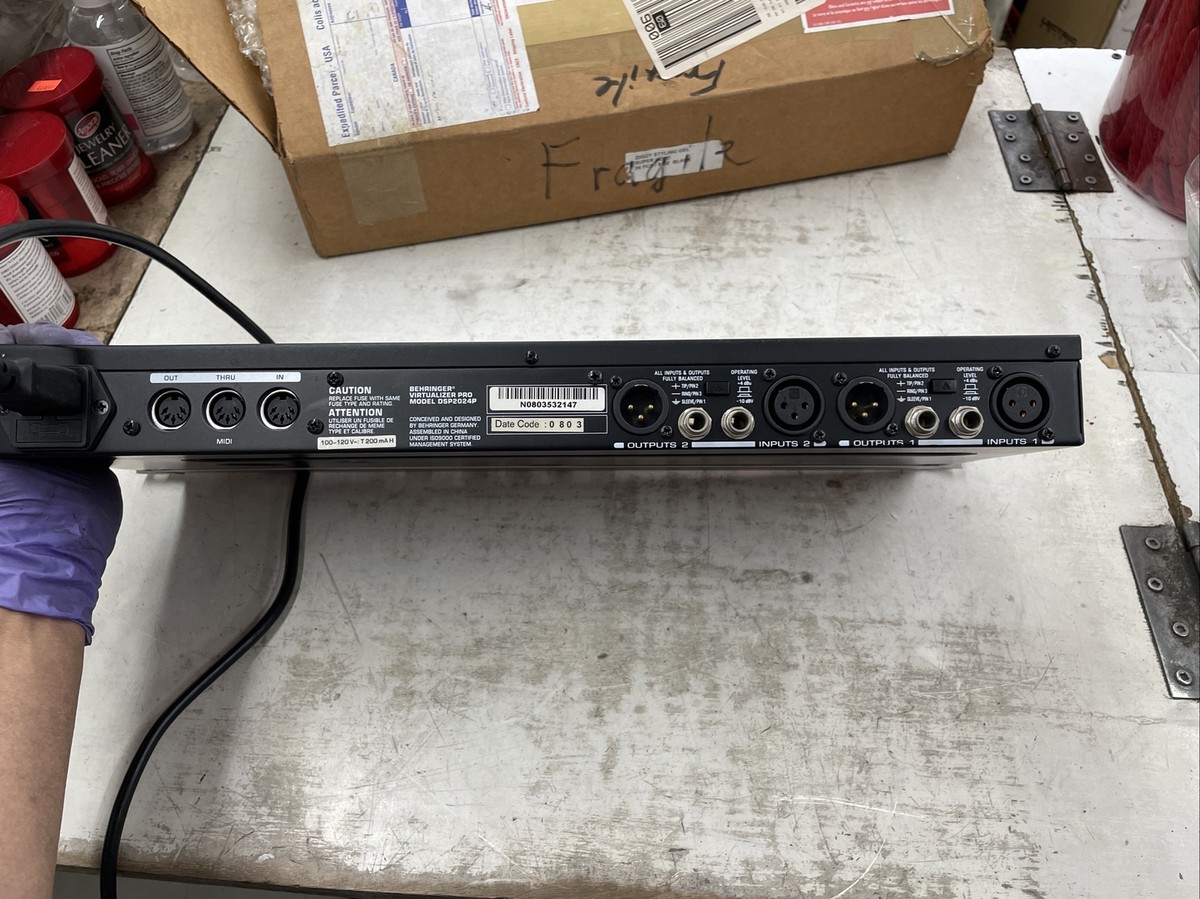 【動作品】BEHRINGER マルチエフェクター　DSP2024P プロセッサー Behringer DSP2024P Virtualizer Pro - Multi-Engine 24-Bit