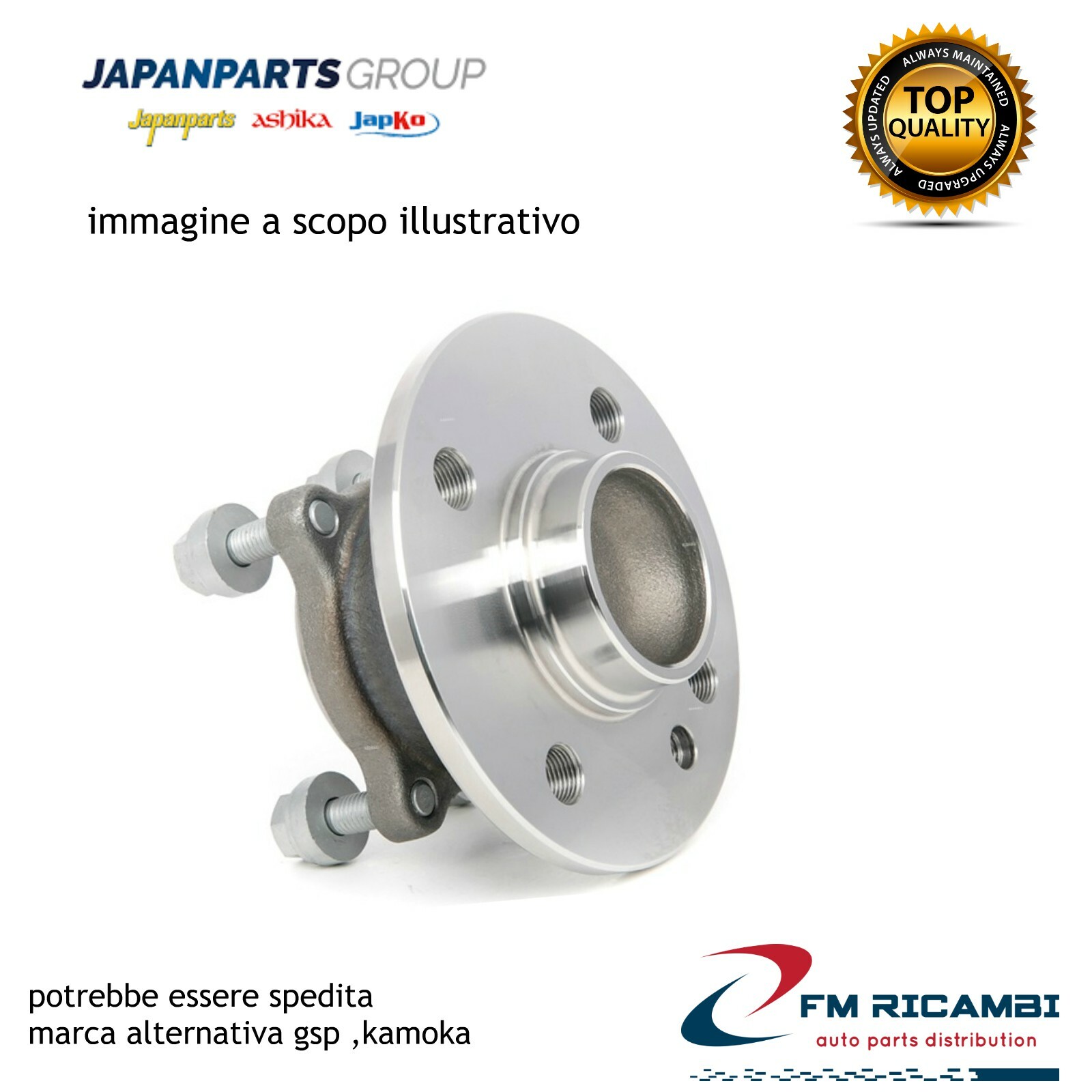 KK-23007 JAPANPARTS Mozzo ruota MAZDA 6 (GH) 1.8 MRZ 2007 kw 88 ccm179