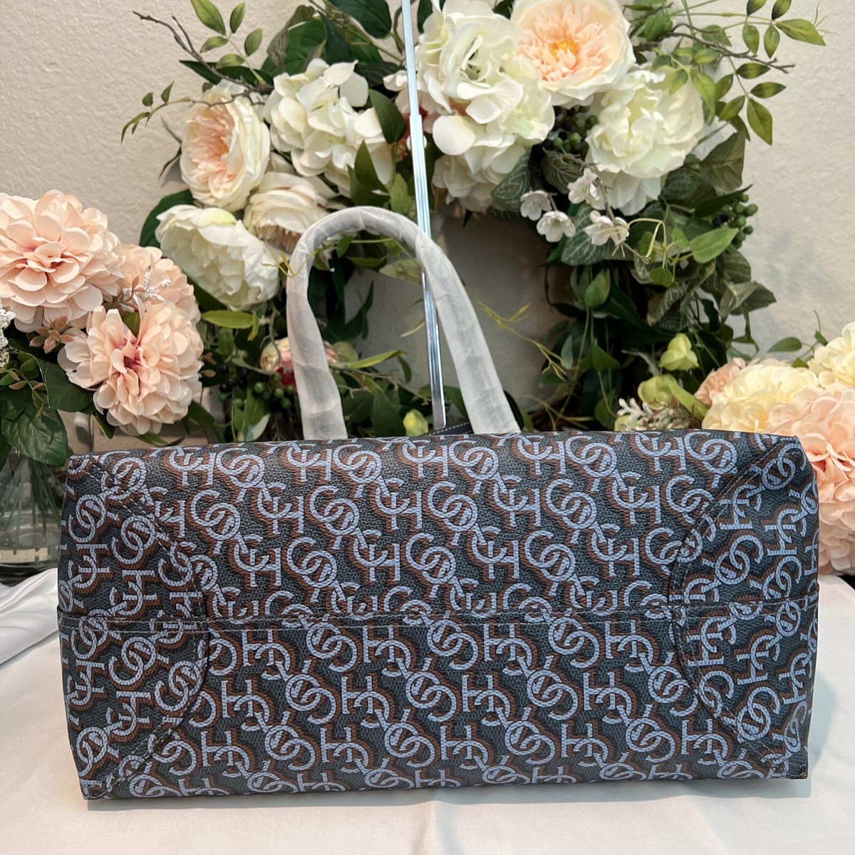 COACH CITY TOTE Double Handle Shoulder Bag~CF342 NAVY BLUE 
