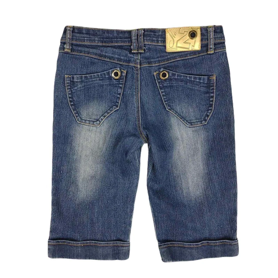Bermudas de mezclilla adornadas Y2K SOUTHPOLE para mujer 7 28x12 estrás Foto 2 de 4