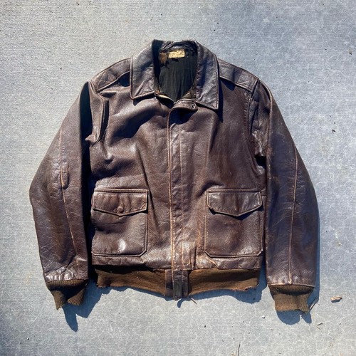 leather flight jacket | eBay