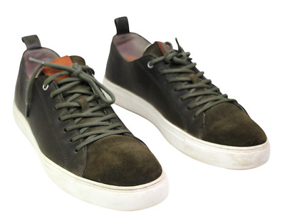 Blackstone DARK GREEN REAL LEATHER SUEDE COMFORT LACE UP MEN'S SNEAKERS Sz 11/44