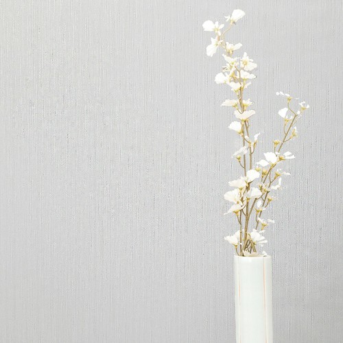 Plain Wallpaper textured off white cream modern faux fabric stria lines textures - Picture 6 of 12