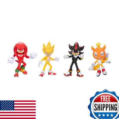 Sonic The Hedgehog 3 Movie 5-InchAction Figure 4-Pack, Articulated Figures from 