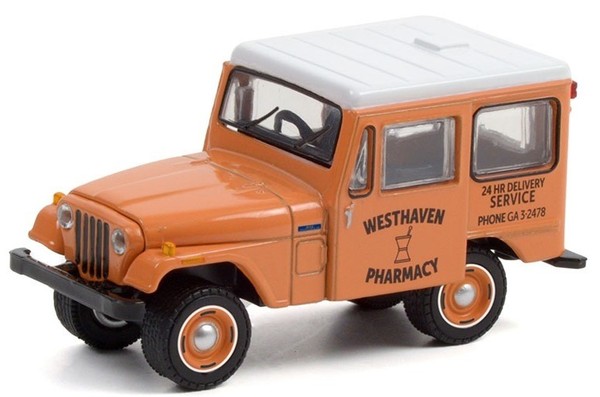 Greenlight - Jeep DJ-5 Westhaven Apotheke 1974 Blue Collar Collection Im Blis...-image