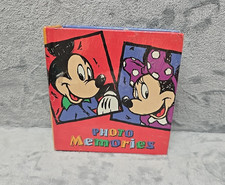 Vintage Disney Photo Album Plastic Wrapped Mickey And Minnie Mouse 45 Pages