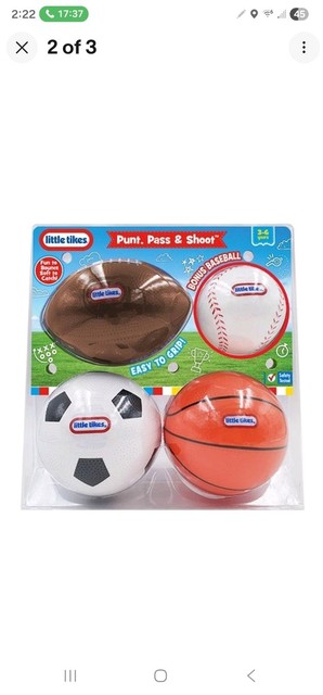 Little Tikes Punt, Pass and Shoot Sports Ball Set
