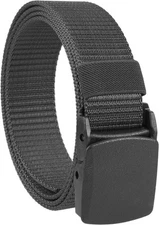 Gelante Military Tactical belt with Nickel Belt Strap Width: 1.25 Inch, Black 
