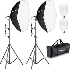 Softbox Photography Lighting Kit, 30"X30" Professional Softbox Lighting Kit with