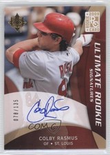 2009 Upper Deck Ultimate Collection Rookie Signatures /135 Colby Rasmus Auto d0e