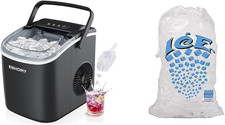 Countertop Ice Maker - with Handle, 26Lbs in 24Hrs, 9 Ice Cubes Ready  Perfect
