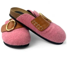 J.W. Anderson |35 / 5 | Clogs Slip On Mule Women's Cork Flats Pink Women's Gold 