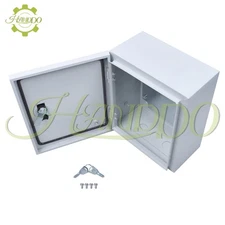 Outdoor Electrical Box 12 × 10 × 6'' NEMA 4X Enclosure Steel Box, Waterproof