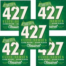 La Bella Guitar Strings Classical 5 Sets 427 Elite Clear Nylon Silver Plated