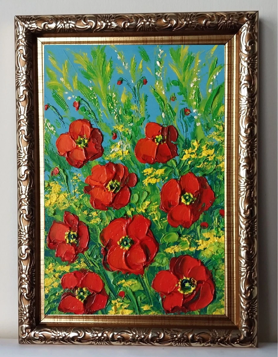 Poppy Painting for sale | eBay