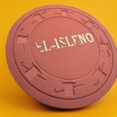 Vintage Casino Chip El-Isleno Carolina Puerto Rico $100 Poker Chip