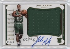 2015-16 Panini National Treasures Colossal Jersey 5/49 Jordan Mickey Auto 14tz