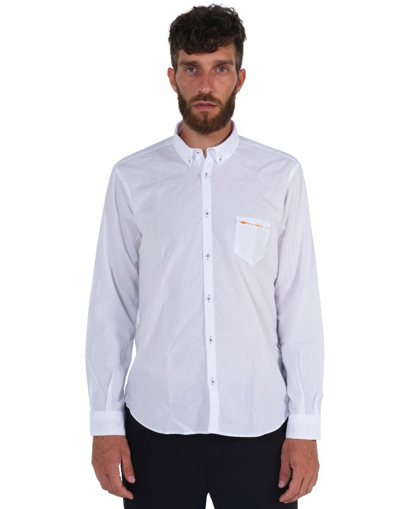 Камисия маника лунга Уомо Поджанти, 1958, Цвет Бьянко