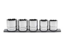 Husky 12 In. Drive Metric Large Socket Set 5-piece