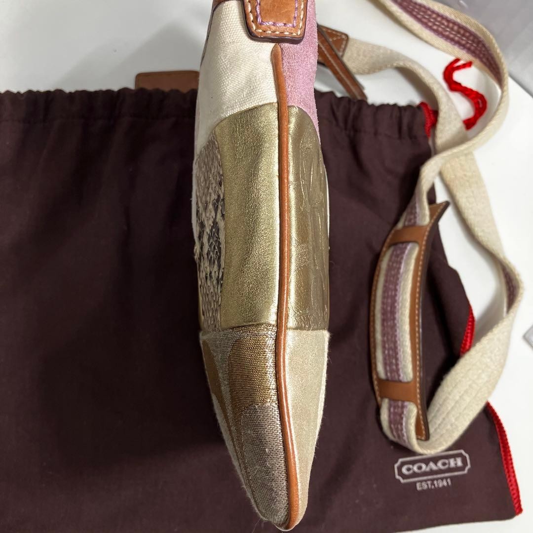 COACH Patchwork Swingpack Crossbody Bag Multicolo… - image 6