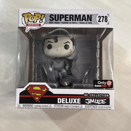 Funko Pop Heroes Exclusive Superman 278 Deluxe Jim Lee Special Edition Figure