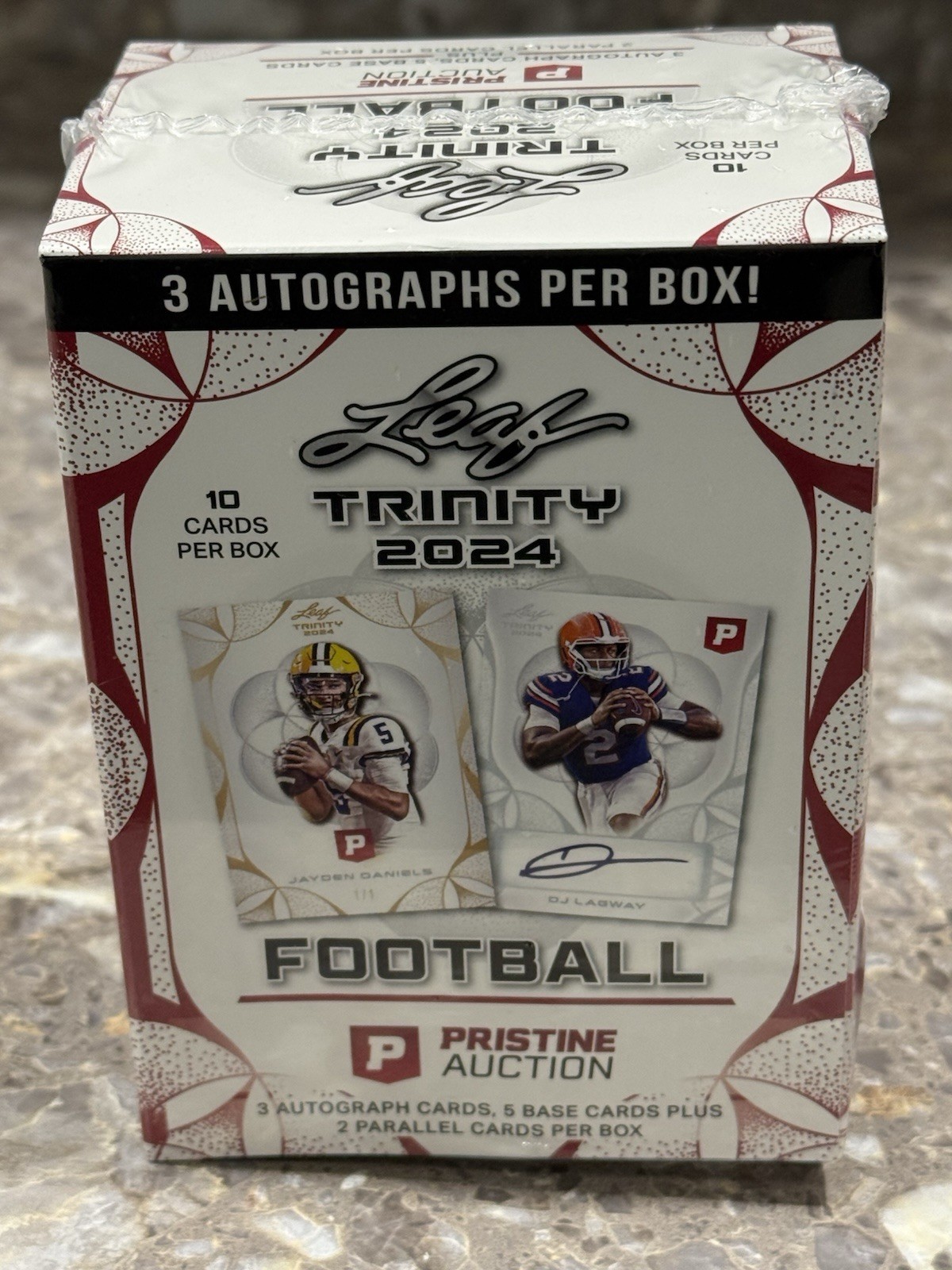 2024 Leaf Trinity Football - Factory Sealed Box - 3 Autographs
